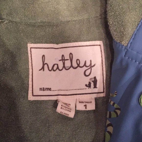 {Hatley}Size 1 Blue W/snakes RainJacket wHood - Picture 3 of 6
